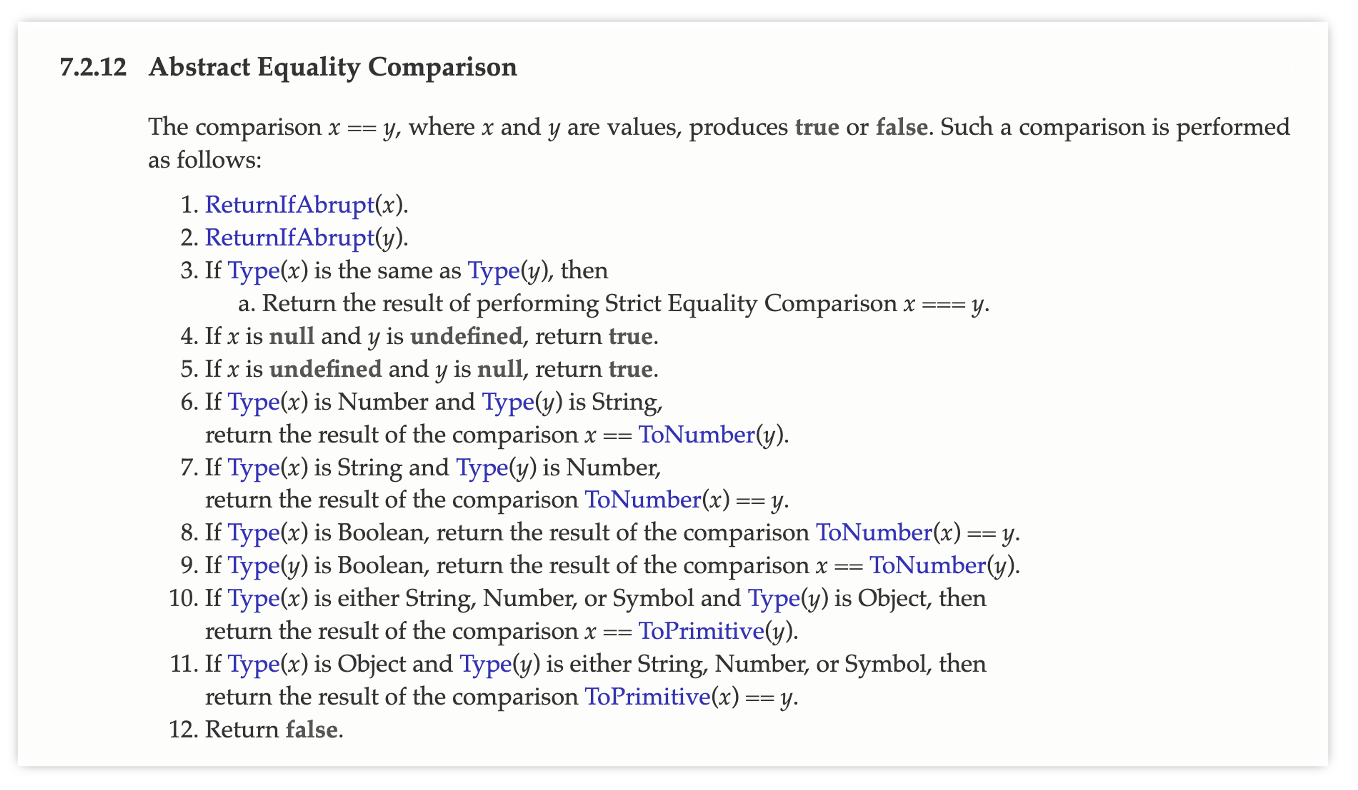 Abstract Equality Comparison
